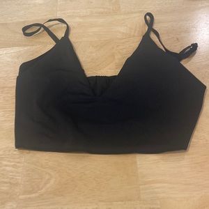 Black crop top